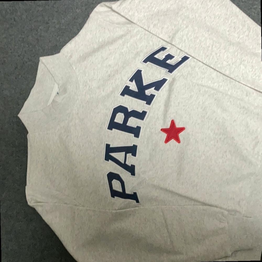 NWT Cream PARK Graphic Varsity Sweatshirt ★ Clean Girl Vibe